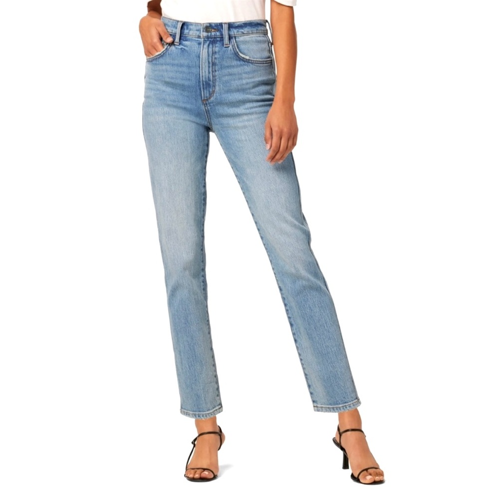 Like New Joe’s High Rise Straight Leg Jeans 31 Light Wash